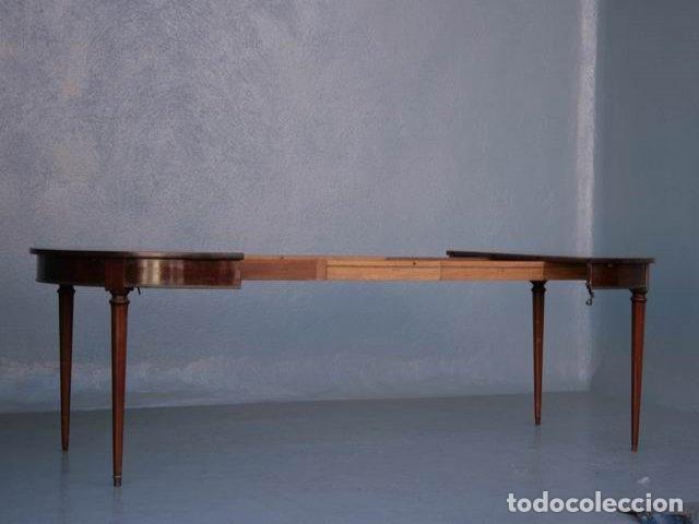 Antig&uuml;edades: Table ronde en acajou &agrave; bandeau - Foto 7