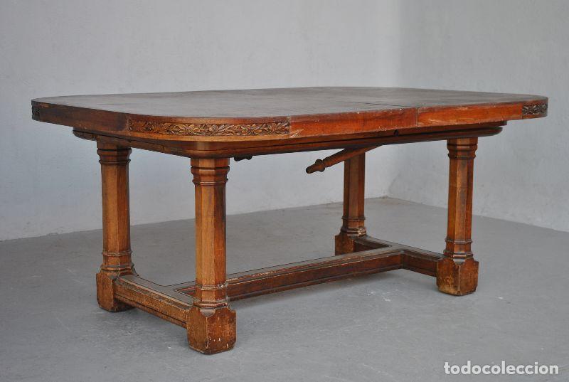 Antig&uuml;edades: Table salle &agrave; manger de style Gothique noyer - Foto 3