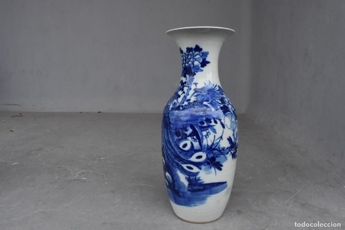 Antig&uuml;edades: Vases blanc bleu de Chine (paire) - Foto 2