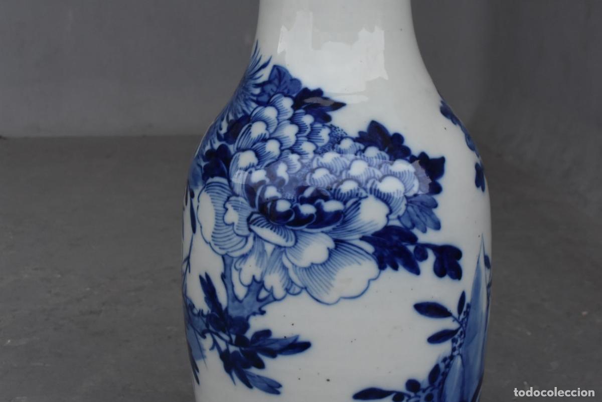 Antig&uuml;edades: Vases blanc bleu de Chine (paire) - Foto 4