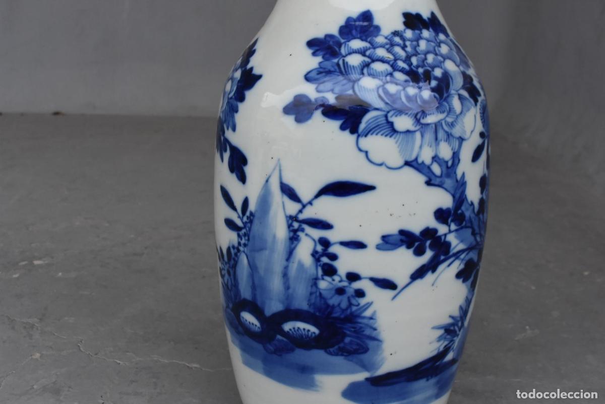 Antig&uuml;edades: Vases blanc bleu de Chine (paire) - Foto 5