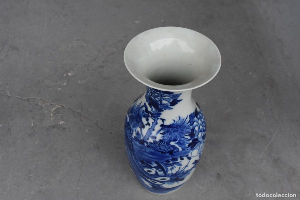 Antig&uuml;edades: Vases blanc bleu de Chine (paire) - Foto 6