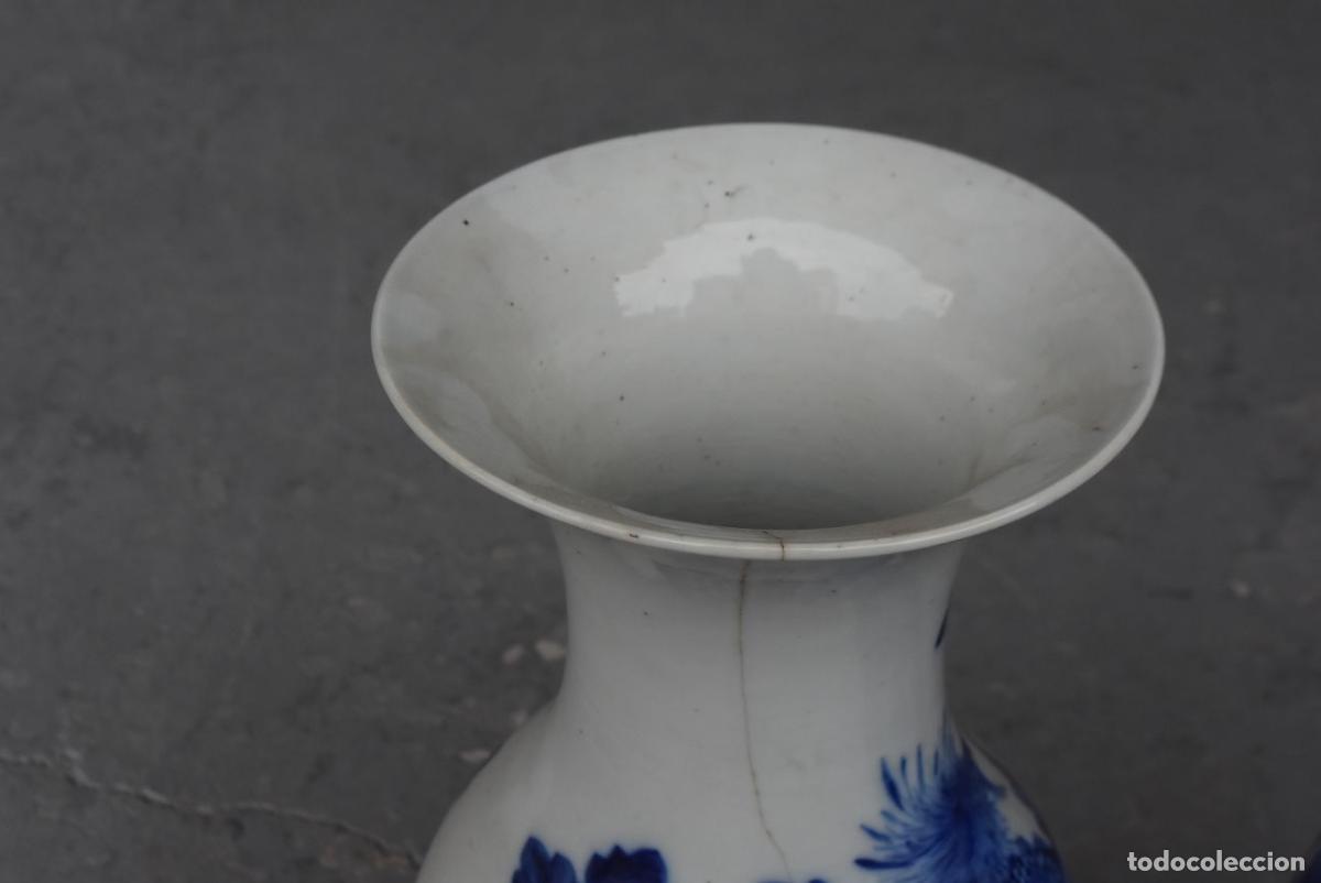 Antig&uuml;edades: Vases blanc bleu de Chine (paire) - Foto 8