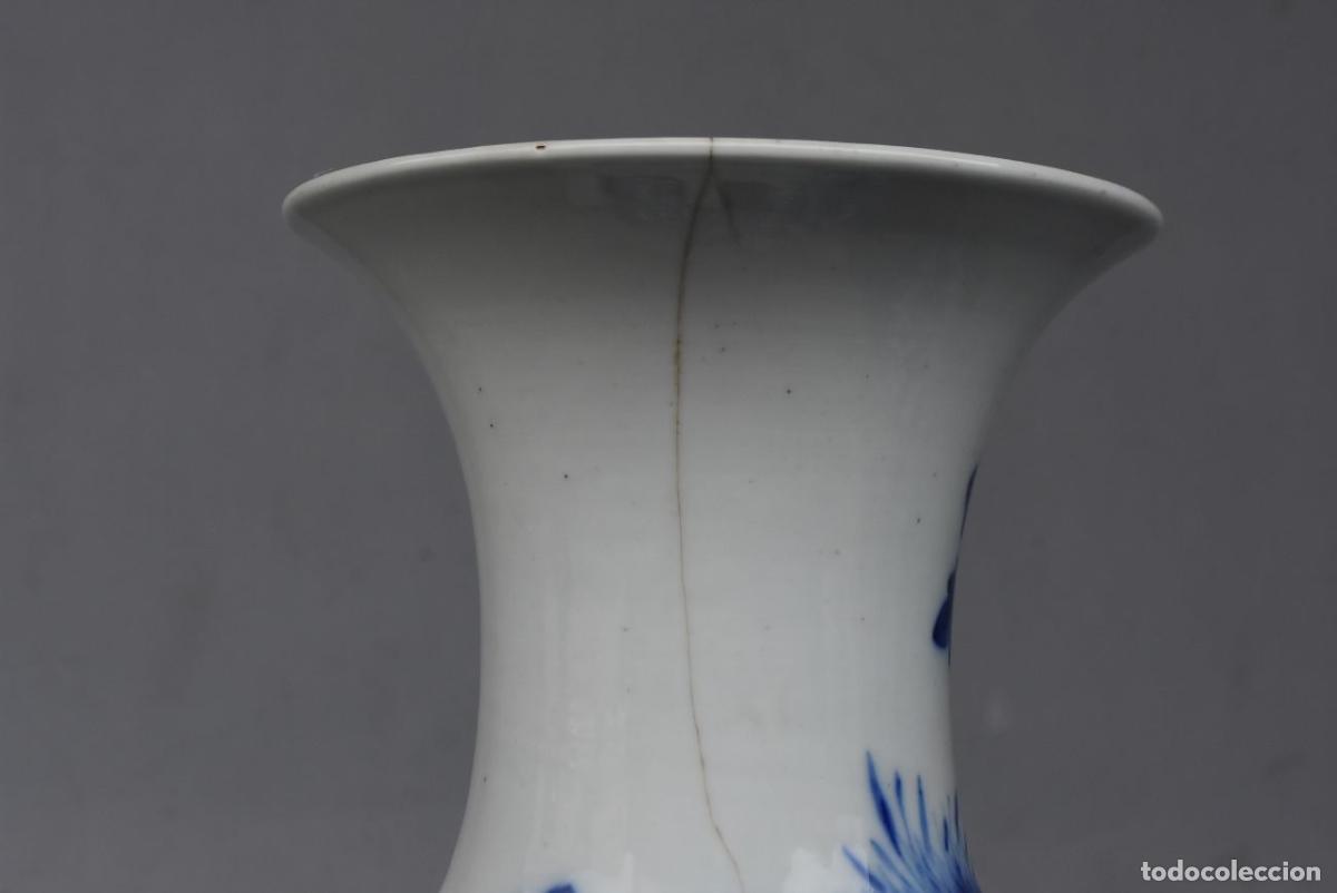 Antig&uuml;edades: Vases blanc bleu de Chine (paire) - Foto 9