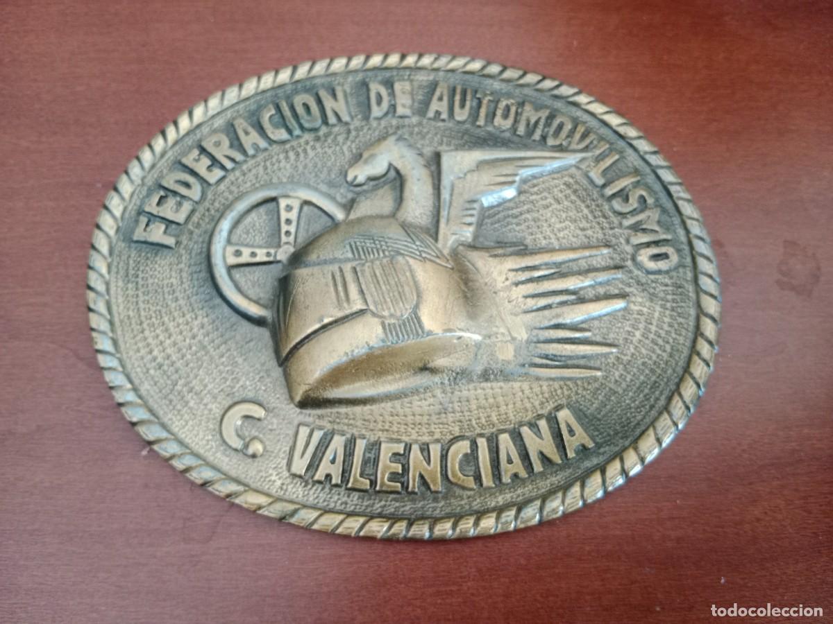 Antig&uuml;edades: GRAN PLACA DE BRONCE - FEDERACION DE AUTOMOVILISMO DE LA COMUNIDAD VALENCIANA