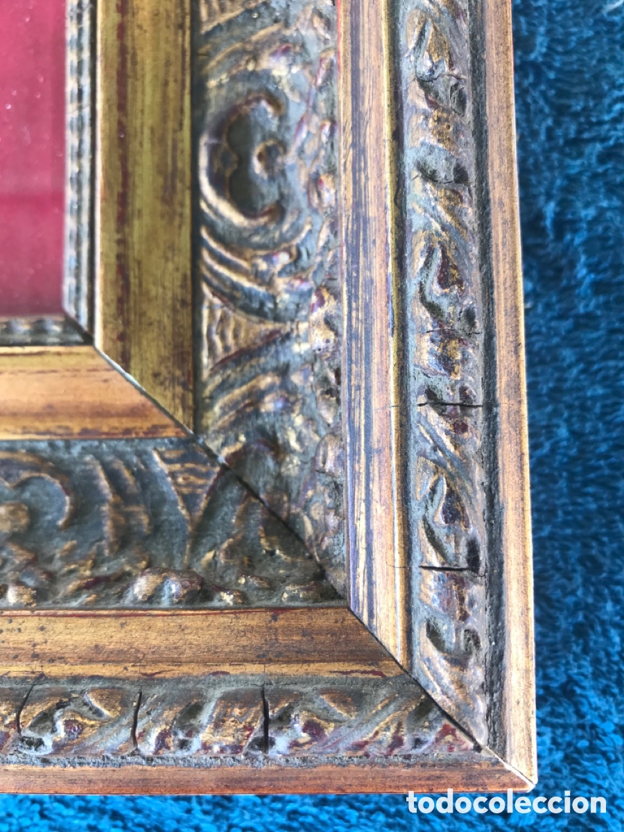 Antig&uuml;edades: Marco dorado buen estado - Foto 7