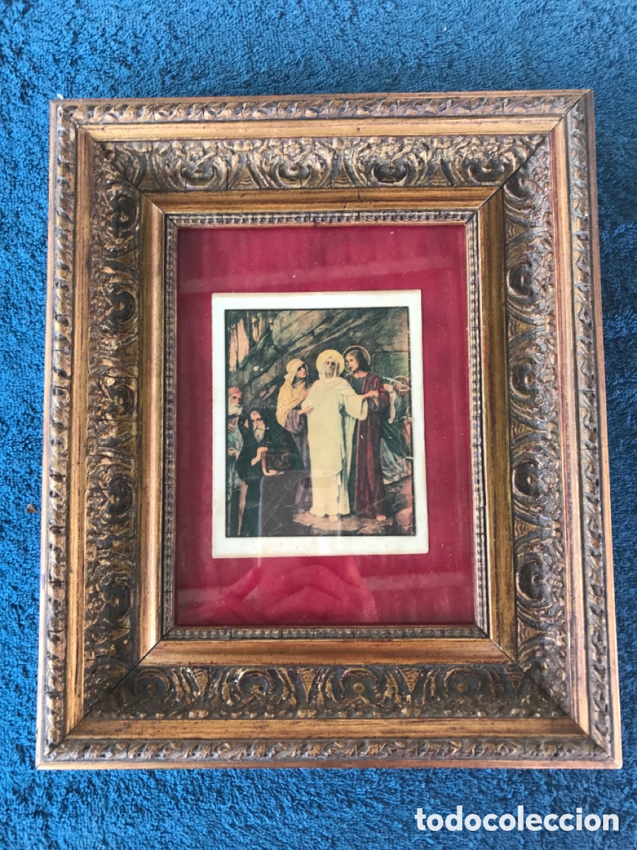 Antig&uuml;edades: Marco dorado buen estado - Foto 12