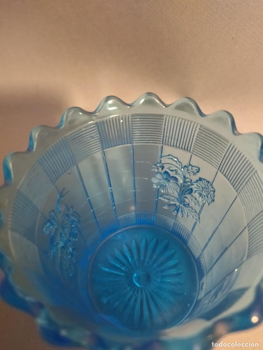 Antig&uuml;edades: Vaso de color azul antiguo - Foto 3