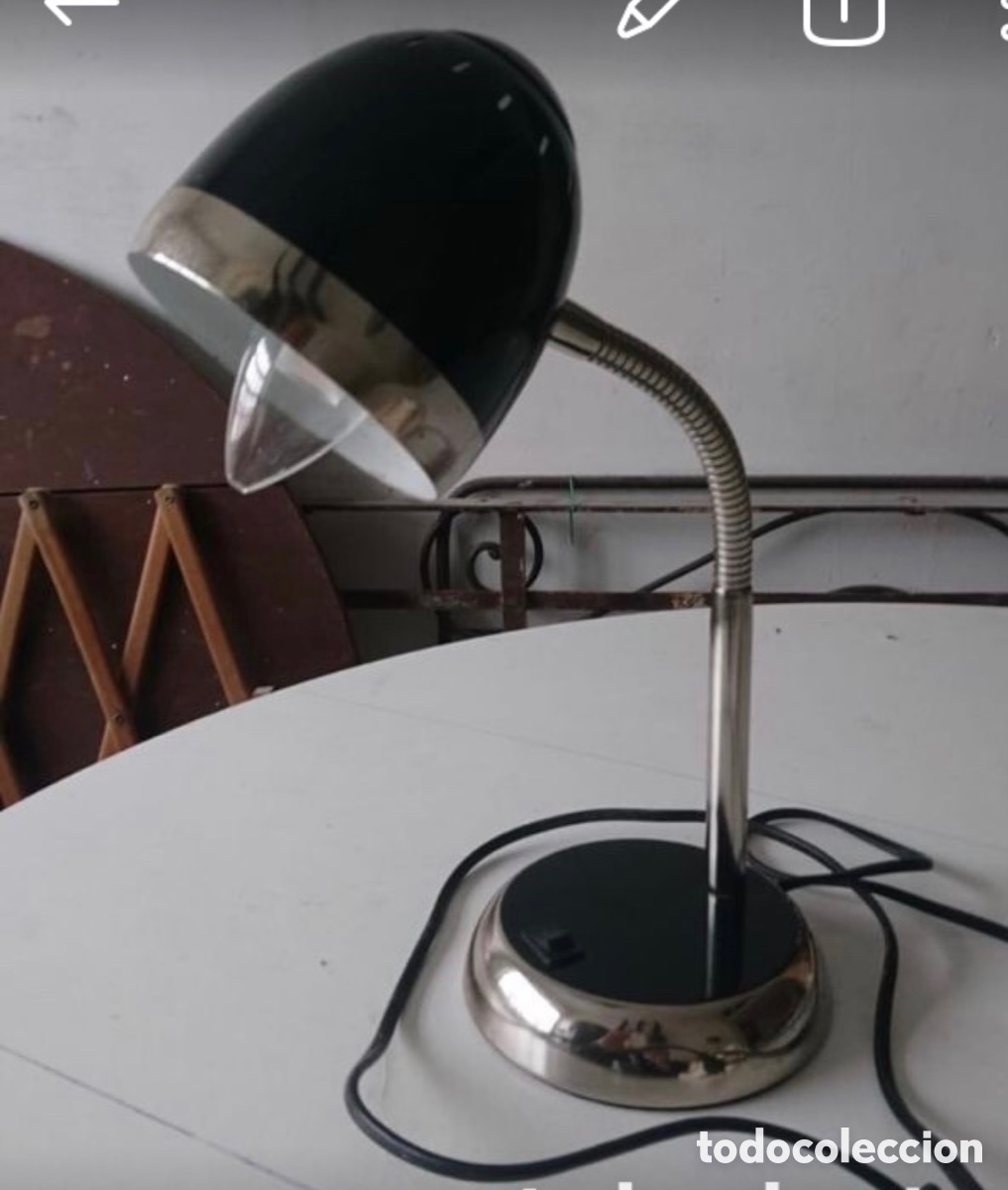 Antig&uuml;edades: L&aacute;mpara antigua original de mesa - Foto 1