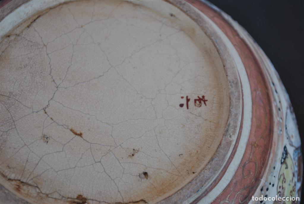 Antig&uuml;edades: Cache pot en terre cuite &eacute;maill&eacute;e 1900 Satsuma 2 - Foto 10