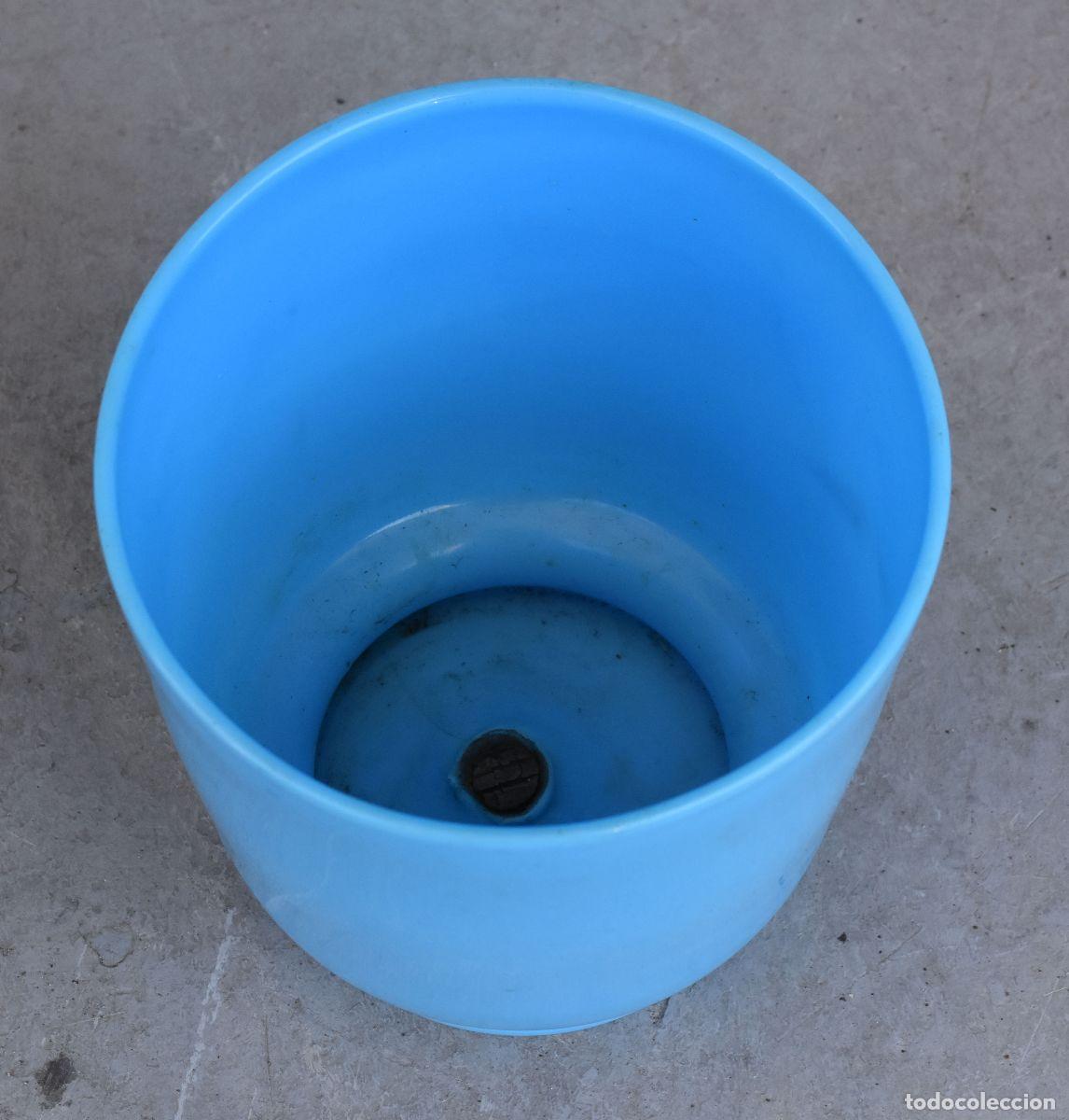 Antig&uuml;edades: Cache-Pot en opaline bleue - Foto 2
