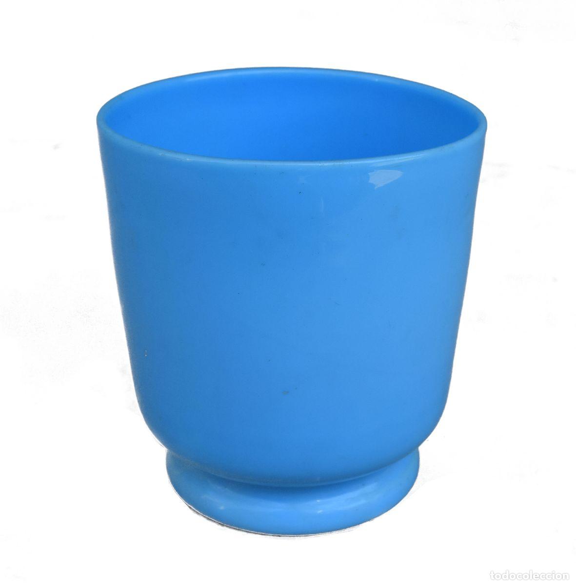 Antig&uuml;edades: Cache-Pot en opaline bleue - Foto 1