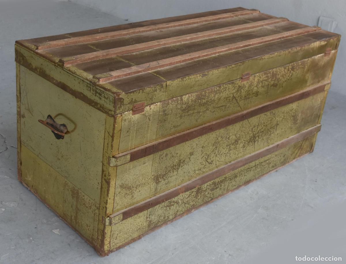 Antig&uuml;edades: Coffre bois recouvert de laiton - Foto 7