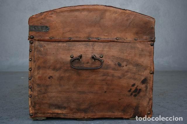 Antig&uuml;edades: Coffre en cuir fin XIX&egrave;me - Foto 8