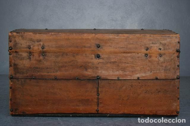 Antig&uuml;edades: Coffre en cuir fin XIX&egrave;me - Foto 10