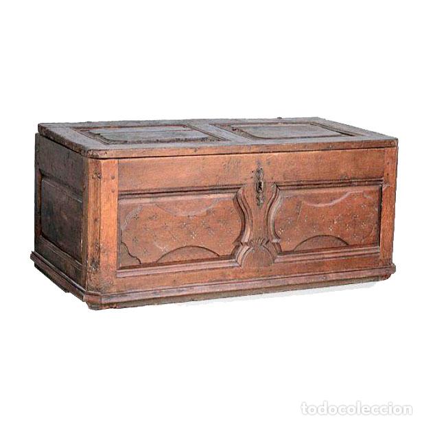 Antig&uuml;edades: Coffre transform&eacute; &eacute;l&eacute;ments noyer XVIII&egrave;me - Foto 1
