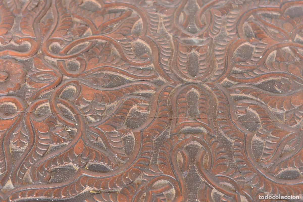 Antig&uuml;edades: Coffre bois sculpt&eacute; oriental - Foto 7