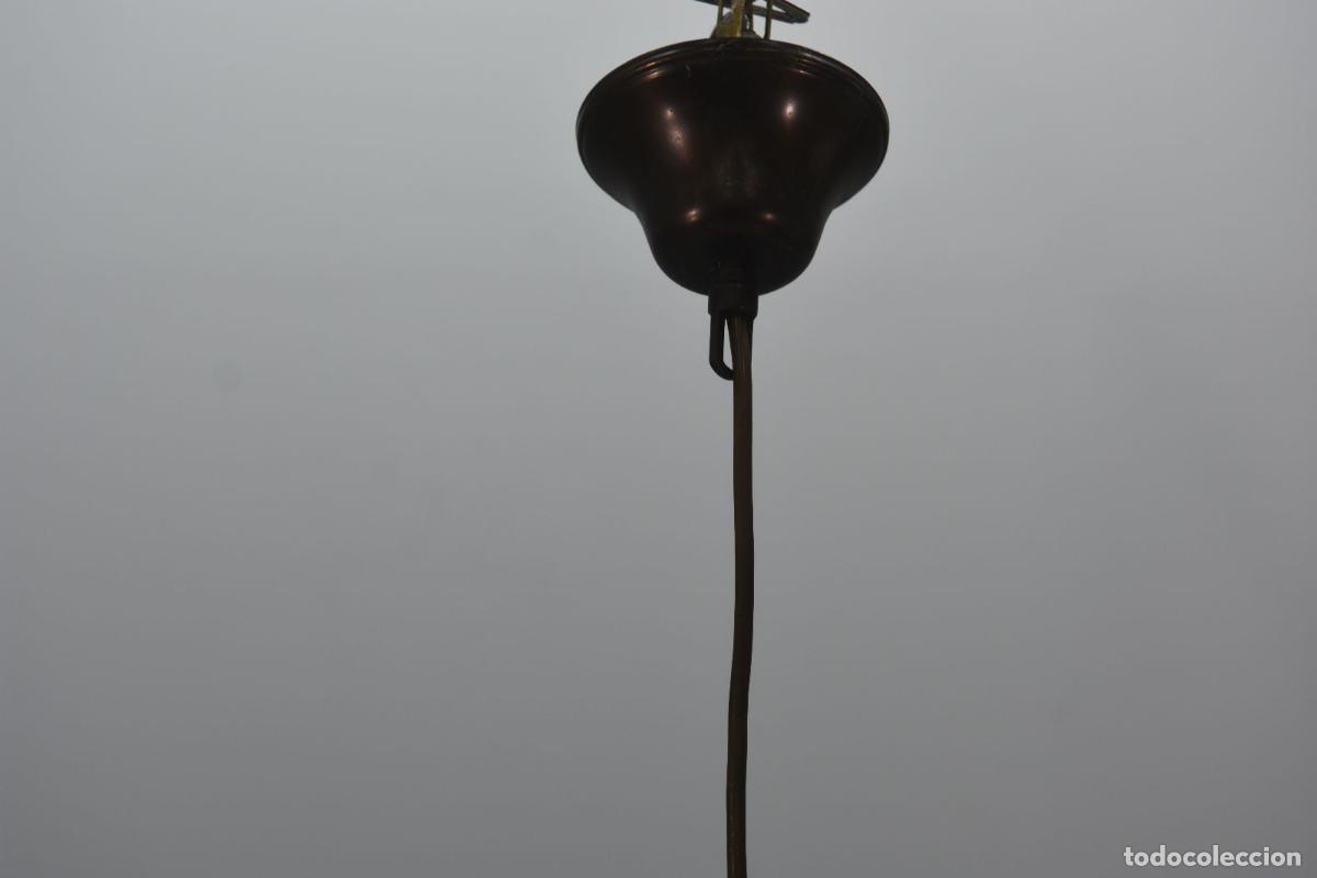 Antig&uuml;edades: Lanterne boule verre souffl&eacute; - Foto 3