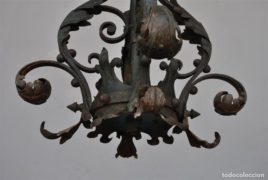 Antig&uuml;edades: Lanterne en fer forg&eacute; ancienne - Foto 5