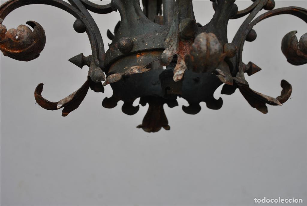 Antig&uuml;edades: Lanterne en fer forg&eacute; ancienne - Foto 8
