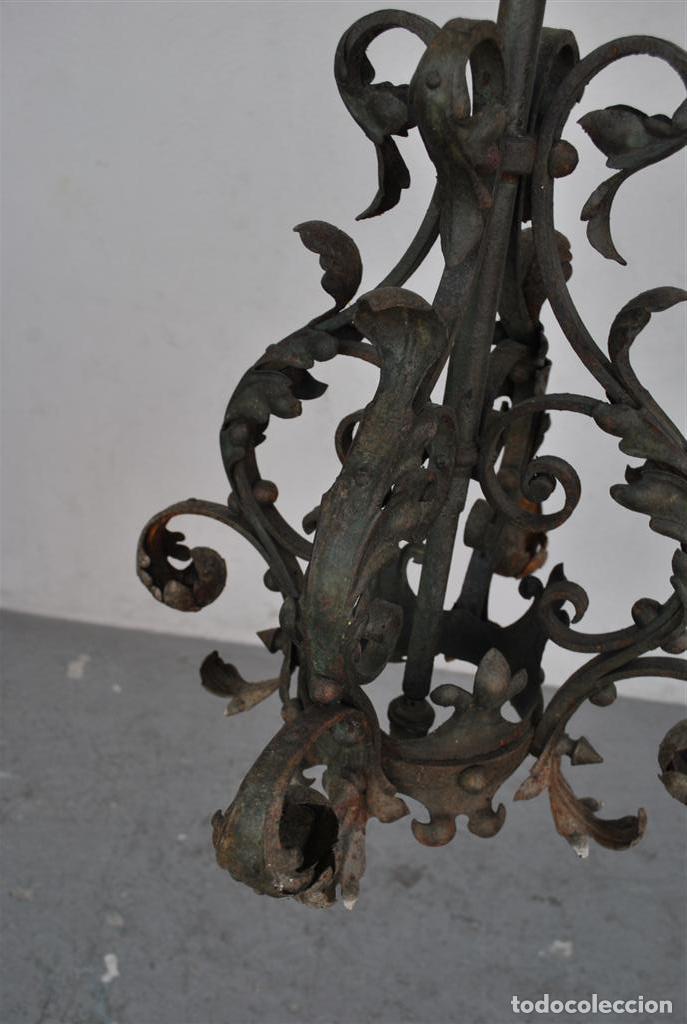 Antig&uuml;edades: Lanterne en fer forg&eacute; ancienne - Foto 9