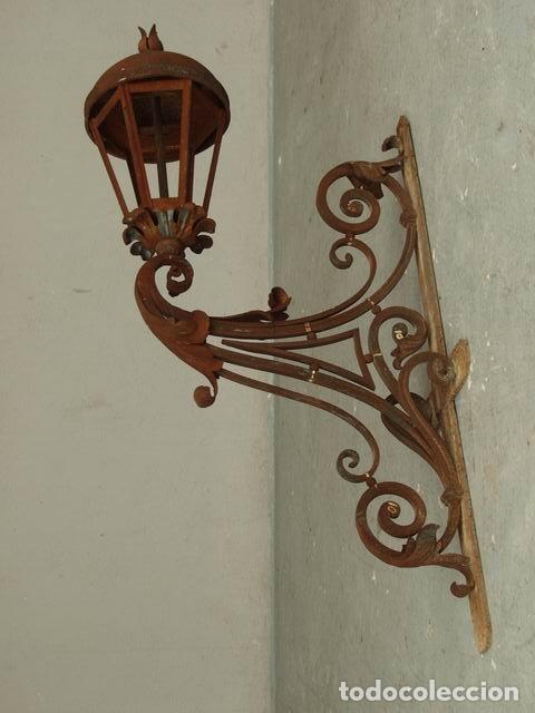 Antig&uuml;edades: Lanterne En Fer Forg&eacute; De Style R&eacute;gence - Foto 10