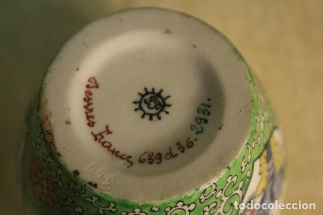 Antig&uuml;edades: Pot en c&eacute;ramique mont&eacute; veilleuse - Foto 3