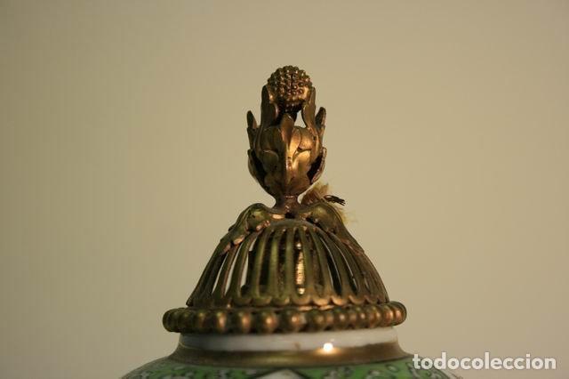 Antig&uuml;edades: Pot en c&eacute;ramique mont&eacute; veilleuse - Foto 5