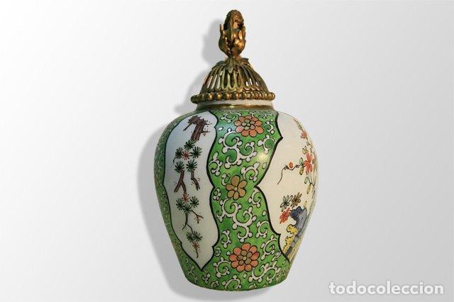 Antig&uuml;edades: Pot en c&eacute;ramique mont&eacute; veilleuse - Foto 1