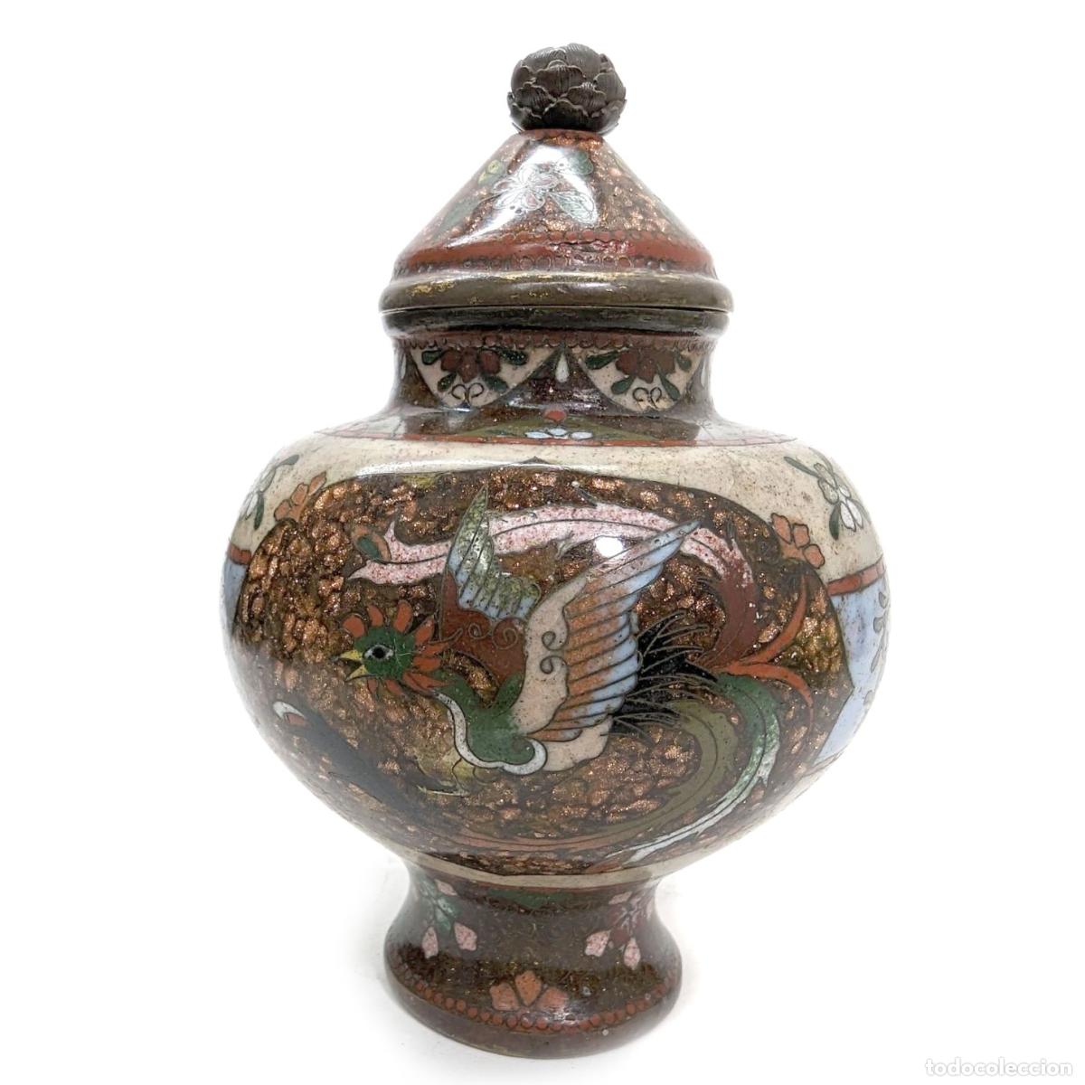 Antig&uuml;edades: Pot couvert en cloisonn&eacute; 1900 - Foto 1