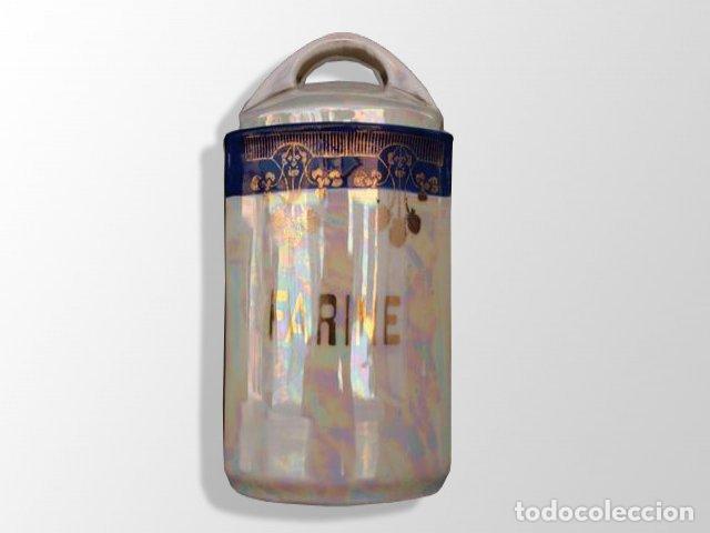 Antig&uuml;edades: Pots de chemin&eacute;e en fa&iuml;ence iris&eacute;e (s&eacute;rie de 11) - Foto 1