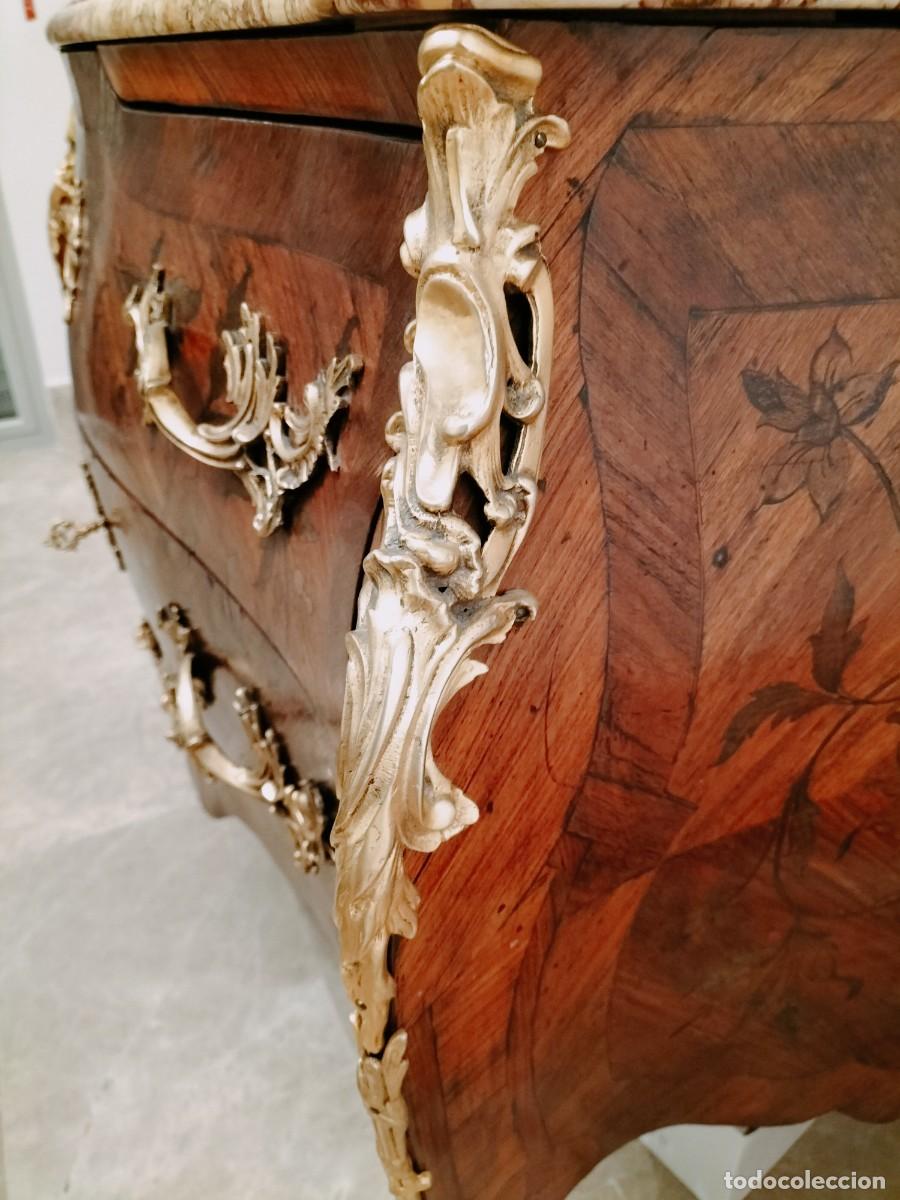 Antig&uuml;edades: C&oacute;moda francesa galb&eacute;e. Estilo Luis XV - Foto 5