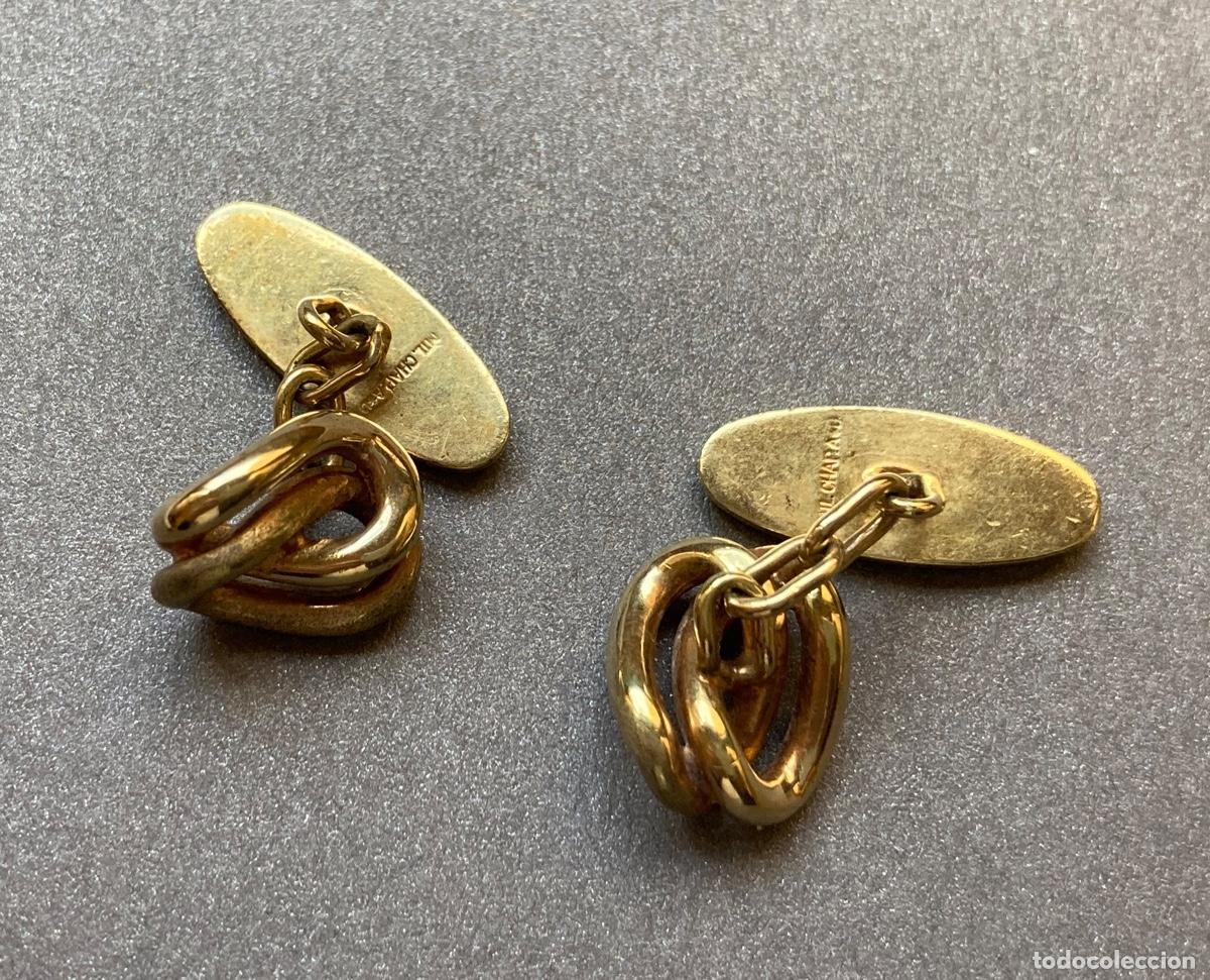 Antig&uuml;edades: GEMELOS CHAPADOS ORO - Foto 2