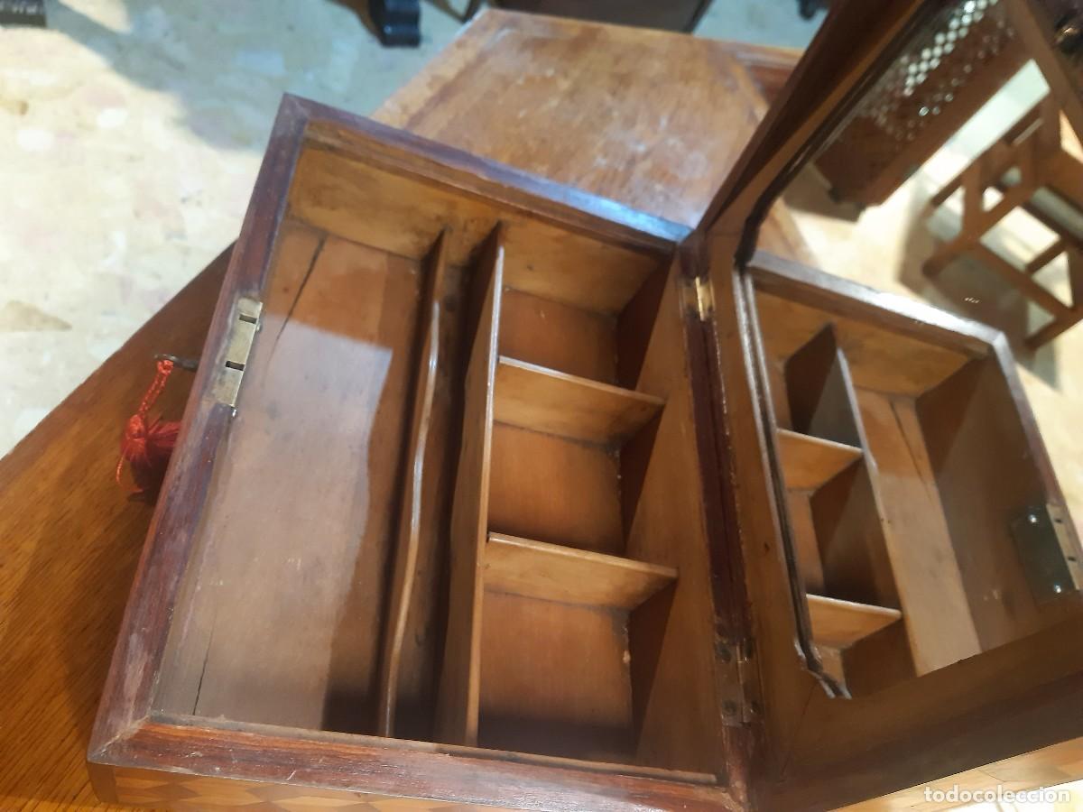Antig&uuml;edades: CAJA/TOCADOR DE MARQUETERIA. &iexcl;&iexcl; UNA PASADA!! - Foto 4