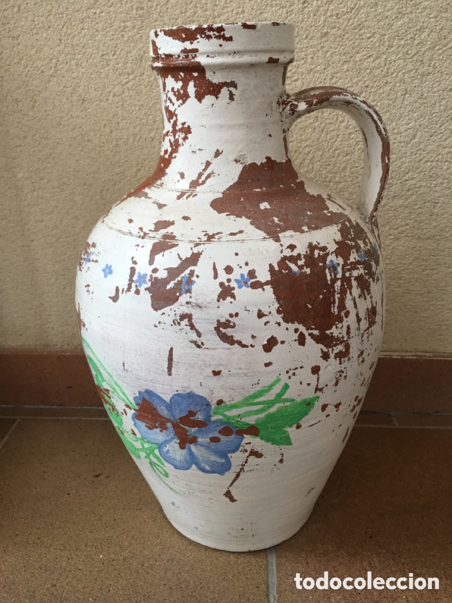 Antig&uuml;edades: Antiguo c&aacute;ntaro de barro popular - Foto 5