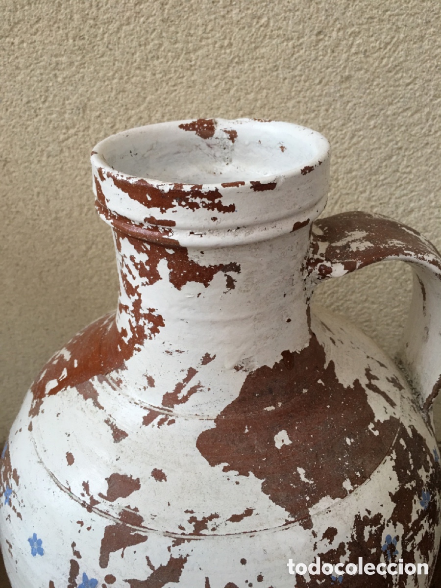 Antig&uuml;edades: Antiguo c&aacute;ntaro de barro popular - Foto 6