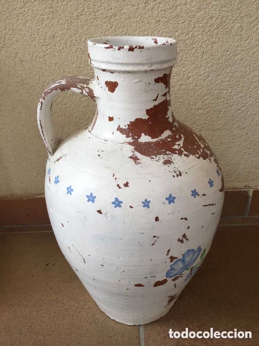 Antig&uuml;edades: Antiguo c&aacute;ntaro de barro popular - Foto 7