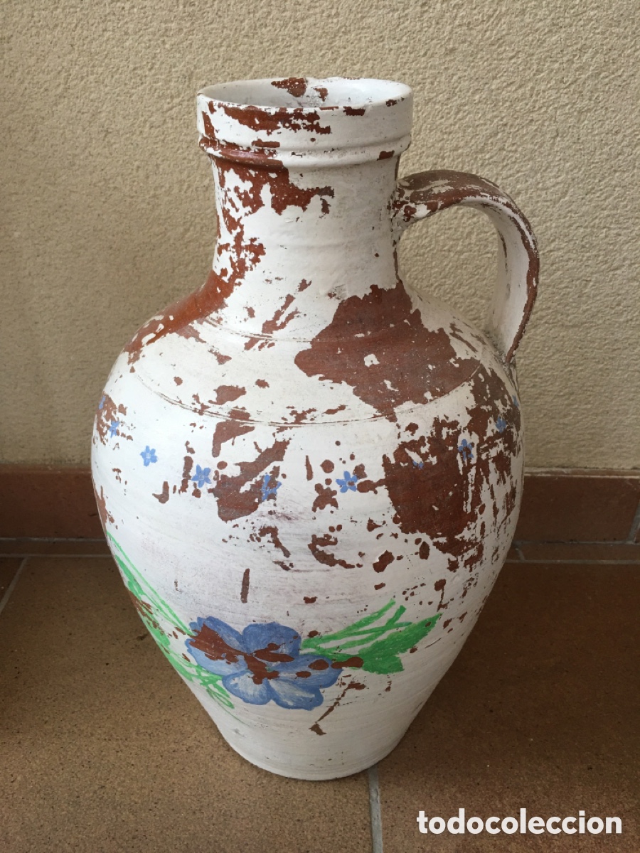 Antig&uuml;edades: Antiguo c&aacute;ntaro de barro popular - Foto 1
