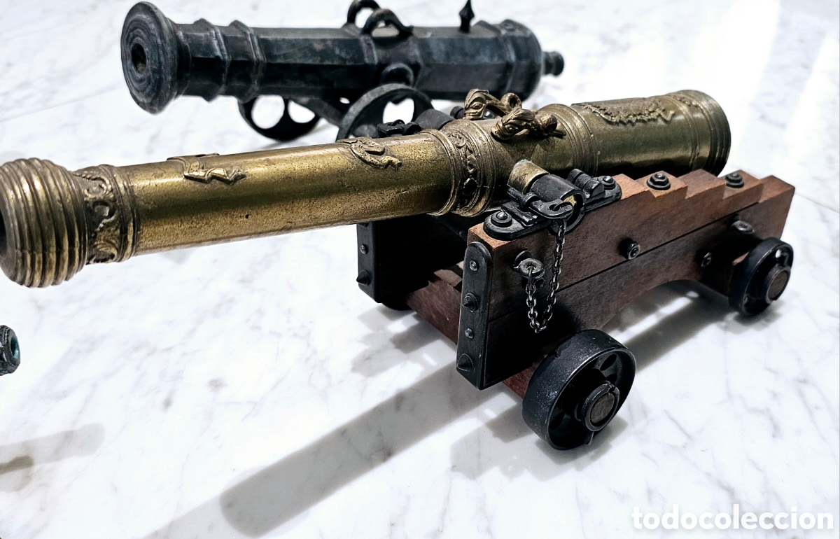 Antig&uuml;edades: Colecci&oacute;n de 5 ca&ntilde;ones a escala. - Foto 10