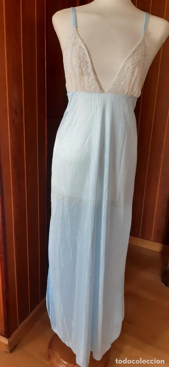 Antig&uuml;edades: CONJUNTO DE BATA Y CAMIS&Oacute;N TALLA 7, CON ENCAJE. - Foto 7