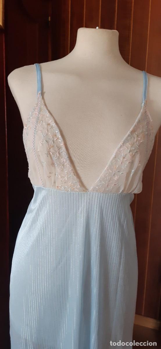 Antig&uuml;edades: CONJUNTO DE BATA Y CAMIS&Oacute;N TALLA 7, CON ENCAJE. - Foto 8