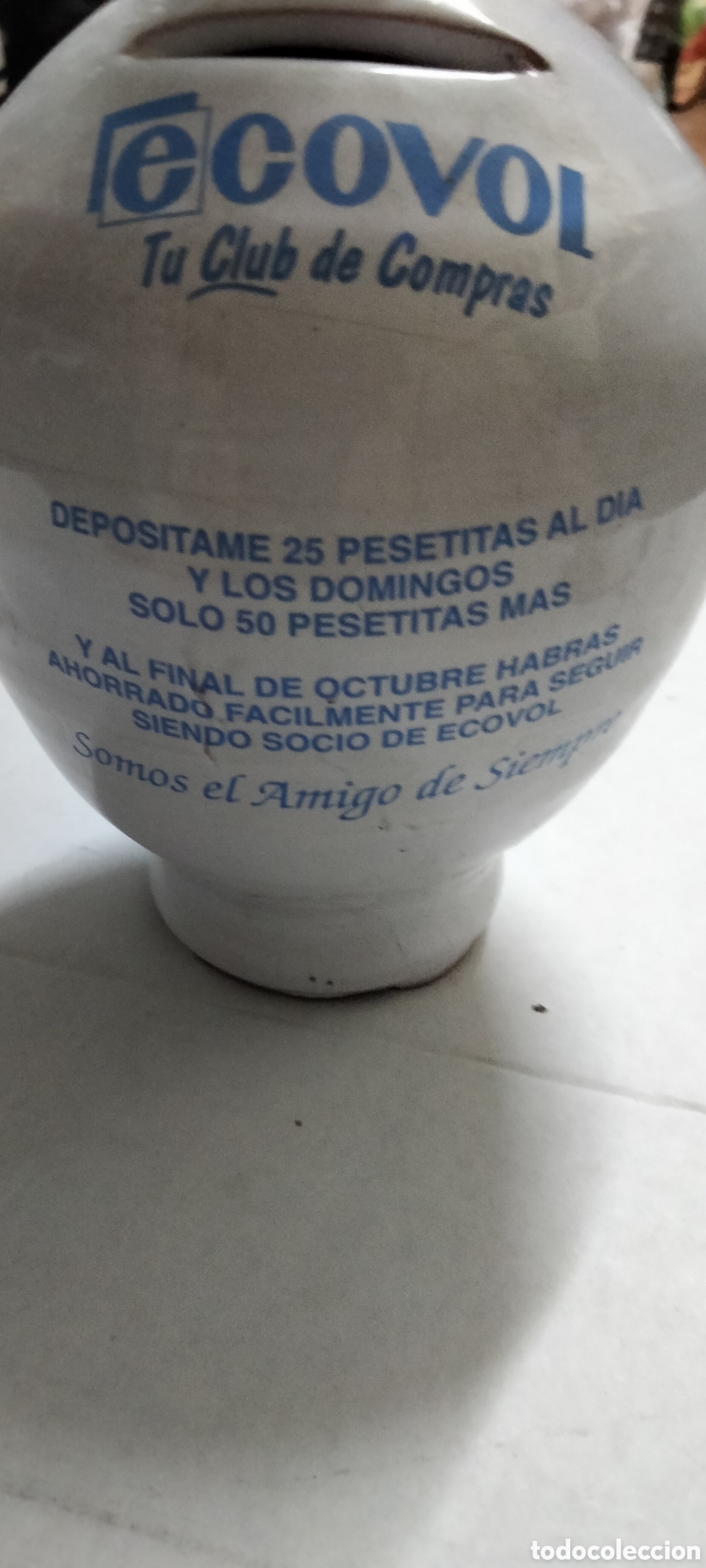 Antig&uuml;edades: HUCHA CERAMICA ESMALTADA - Foto 2