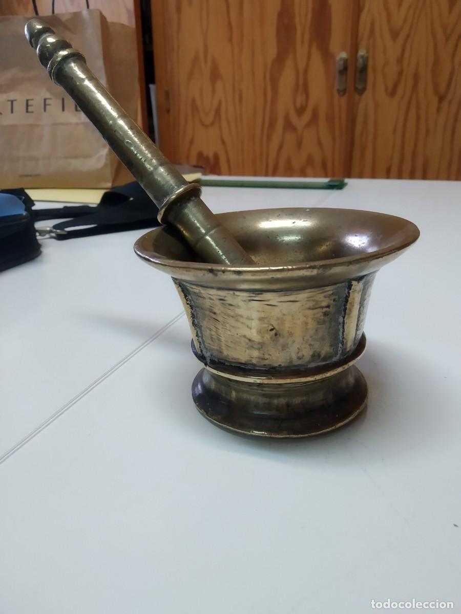 Antig&uuml;edades: Almirez de cobre, muy antigua. - Foto 1