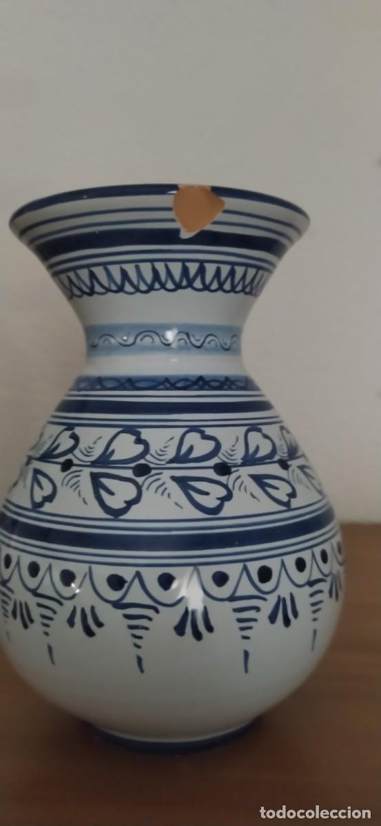 Antig&uuml;edades: Florero talavera, muy bonito - Foto 6