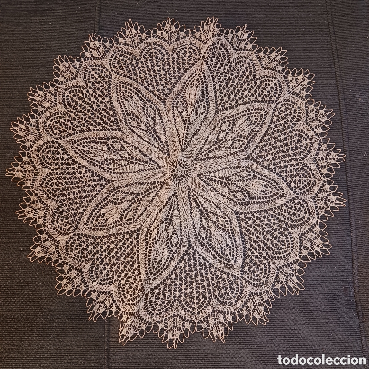 Antig&uuml;edades: Tapete de hilo a crochet - Foto 1