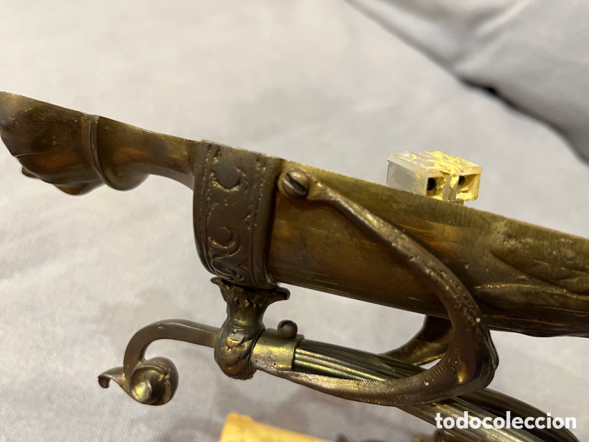 Antig&uuml;edades: Antiguo aplique de pared de bronce - Foto 11