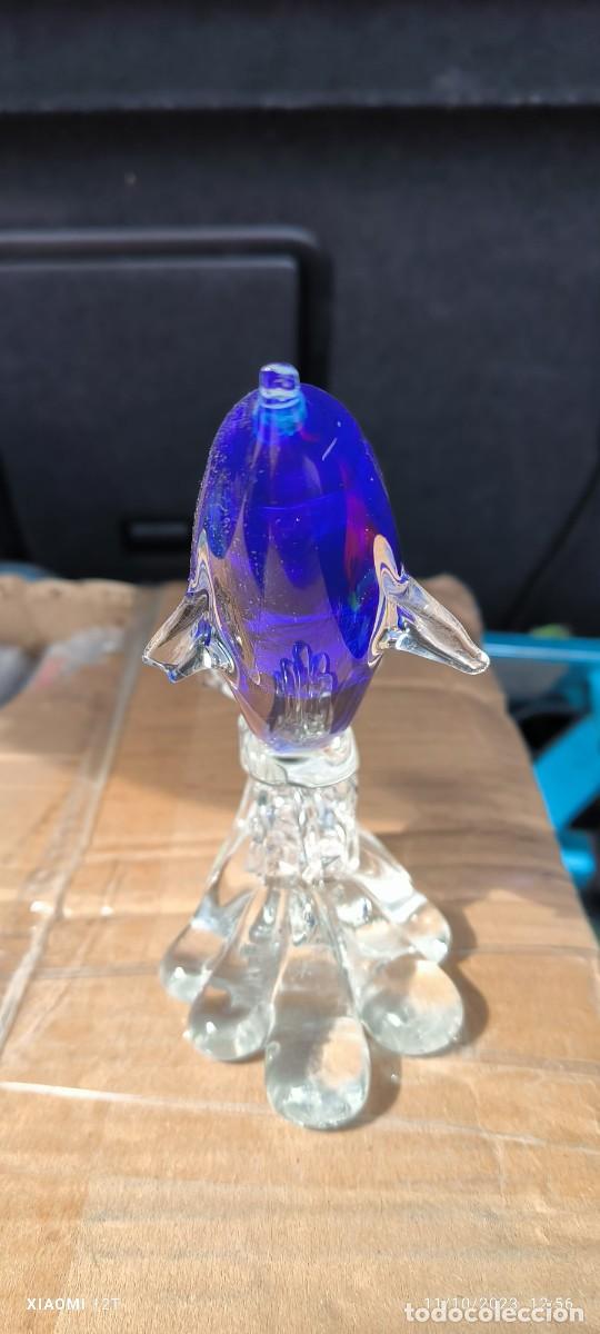 Antig&uuml;edades: DELFIN SOBRE OLA CRISTAL DE MURANO - Foto 2