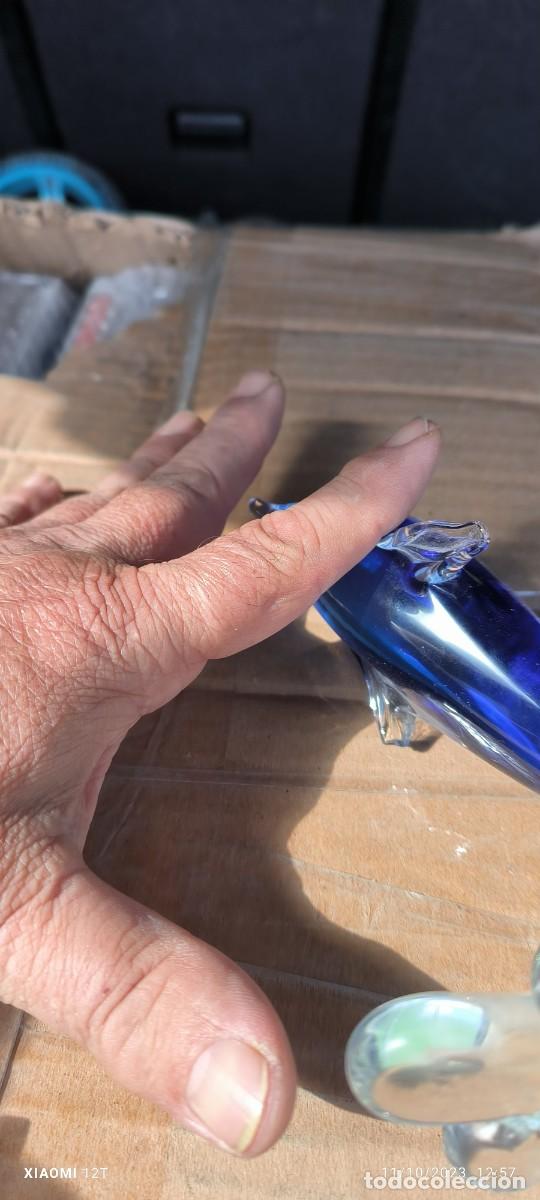 Antig&uuml;edades: DELFIN SOBRE OLA CRISTAL DE MURANO - Foto 4