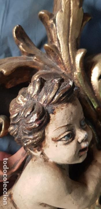 Antig&uuml;edades: DOS ANGELES PORTA VELAS - Foto 5
