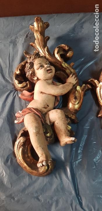 Antig&uuml;edades: DOS ANGELES PORTA VELAS - Foto 21